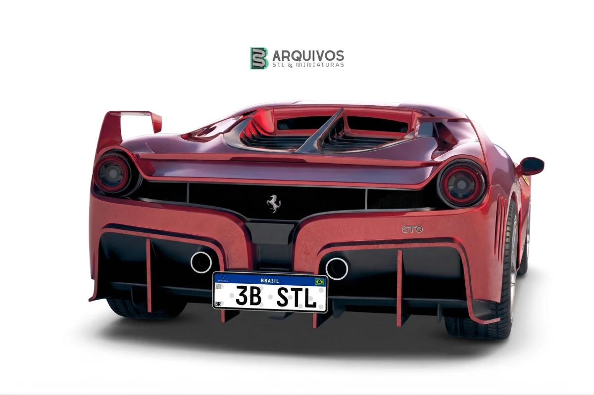 Modelo 3D STL - Ferrari 7X Design GTO Vision — foto 2